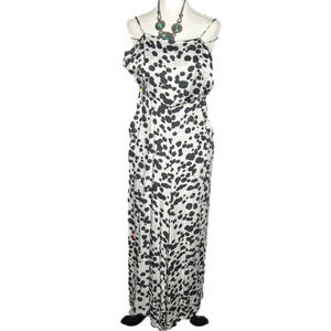 Olivaceous Strappy Charcoal/White Jumpsuit